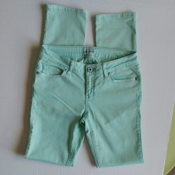 Aeropostale Mint Green Bayla Skinny Jeans - Picture 2 of 6